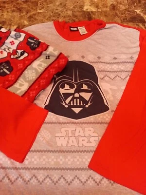 Star Wars Unisex Men's Women's 2 piece Pajama Set Darth Vader Soft Fleece XLarge - Image 1 of 4
