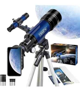Telescope 70mm Astronomical Refractor Telescope with Adjustable Tripod Finder - Picture 1 of 10