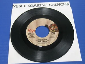 JOHN COUGAR Mellencamp - Hurts So Good /Close Enough - 80s Rock 45 VG+ VINYL - Picture 1 of 2