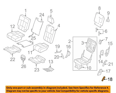 Asiento trasero izquierdo segunda fila Ford OEM manija FL1Z78617D35AB Foto 1 de 2