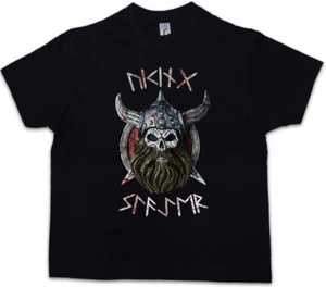 VIKING SLAYER Kinder Jungen T-Shirt Warrior Viking Thor Odin Vikings Wikinger - Picture 1 of 1