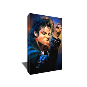 King of Pop MICHAEL JACKSON Poster Photo Painting Artwork on CANVAS Wall Art - Picture 1 of 4