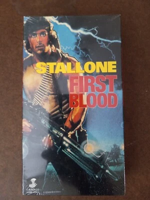 FIRST BLOOD Sylvester Stallone VHS 1990 New Sealed Live Home Video Watermarks - Image 1 of 4