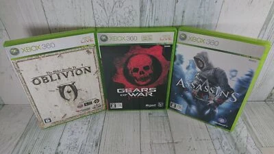 Xbox360 Oblivion ＋ Gears of War etc. Set of 3 - Japanese Version - USED Games - Image 1 of 4