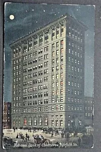Norfolk VA National Bank of Commerce Norfolk beleuchtete Fenster KOSTENLOSER VERSAND - Bild 1 von 2