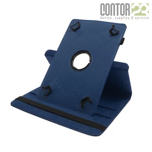 360° Universal Schutzhülle in BLAU [für 9-10 Zoll-Tablets Tasche/Case/Cover] - Bild 1 von 6