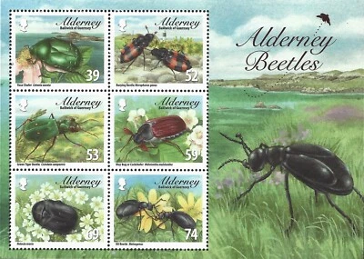 2013 Alderney Sg MSA487 Alderney Beetles MNH - Image 1 of 2