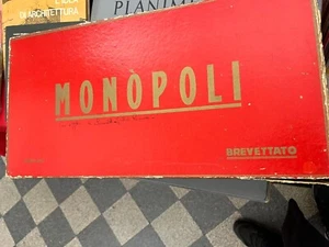 Gioco Monopoli Brevettato Società Anni 50 60 Raro Vintage Epoca Scatola Rossa - Foto 1 di 5