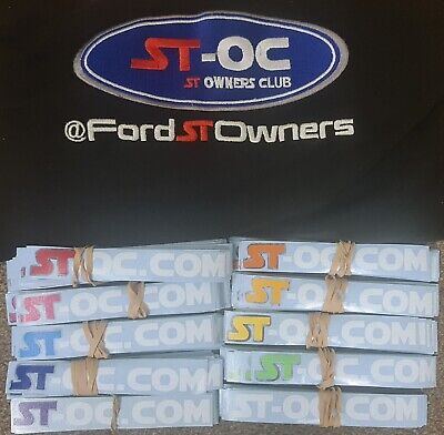 ST-OC Ford ST Owners Club Window Stickers - Focus Fiesta Mondeo Transit ST-line • 6.10€