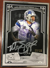 2015 Topps Museum Framed Auto Card - Matthew Stafford MFA-MS 13/15