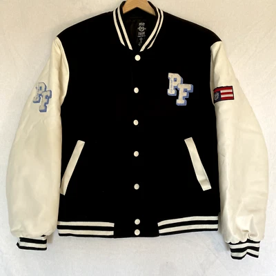 Chaqueta Universitaria Vintage Y2K Phat Farm Letterman Talla Grande Bordada Bombardero Foto 1 de 4