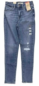 Levi's Damen Premium 721 Hochhaus Skinny Größe 6 (28X30) Distressed Neu mit Etikett - Bild 1 von 10