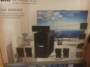 NEU NRG Acoustics SG-4 Heimkinosystem HD Serie 2200 Watt Leistung Brandneu - Bild 1 von 4