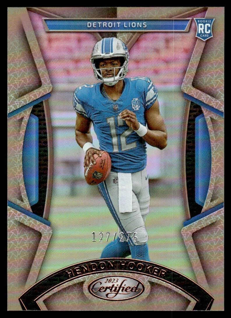 2023 Panini Certified Bronze Mirror Hendon Hooker Rookie 127/275 Detroit Lions