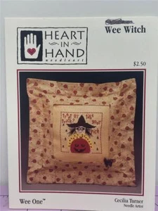 HEART IN HAND Counted Cross Stitch Leaflet WEE ONE WEE WITCH Cecilia Turner - Picture 1 of 1