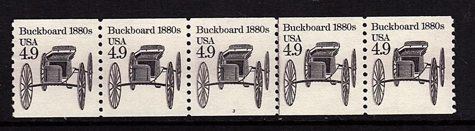 #2124 Buckboard  PNC-5  Pl #3 - MNH - Image 1 of 1