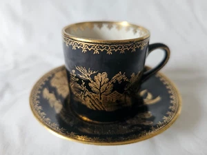 ENGLISCHE ART DECO KAFFEETASSE UND UNTERTASSE IM ORIENTALISCHEN DESIGN VON STÄNDEN, 7 VERFÜGBAR - Bild 1 von 9