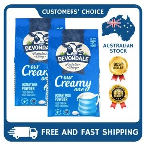 2 x Devondale Instant Full Cream Milk Powder 1Kg -High Calcium, Great 4 Camping - Picture 1 of 4