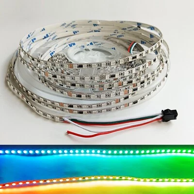 24V WS2811 3535 RGBIC LED Strip Light Tape 120LEDs/m Narrow Addressable 5mm Wide - Image 1 of 4