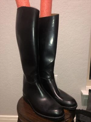 Aigle Coupe Saumur Cree Pour Tall Boots EU 40 US 8.5/9  Rubber Riding France - Image 1 of 4