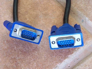 Super SVGA/VGA Monitor Male to Male Extension Cable 6ft 1.8m (blue) display - Picture 1 of 2