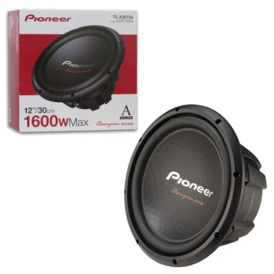 PIONEER TS-A301D4 12" 12 INCH DUAL 4 OHM VOICE COIL CAR COMPONENT SUB SUBWOOFER - Image 1 of 4