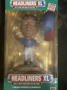 Sammy Sosa1999 Headliners XL Chicago Cubs action figure, Brand New & Sealed COA - Picture 1 of 4
