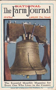 AK Werbung NATIONAL FARM JOURNAL Liberty Bell 1939 52. Jahr ungelaufen - Bild 1 von 2