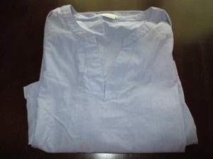 Womens blue white stripe 3/4 sleeve pullover vneck Van Heusen plus size XXL 2XL - Picture 1 of 2
