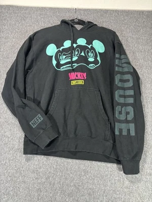 Disney Neff Sudadera con Capucha Para Hombres Mediana Mickey Mouse Gráfico Pullover Sudadera Años 90 Foto 1 de 4