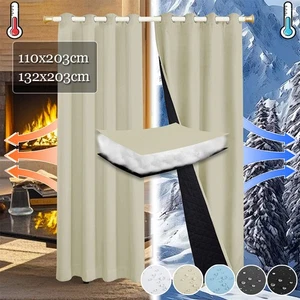 Thermovorhang Kälteschutz Dicke Vorhänge Wasserdicht Blickdichte Outdoor Winter - Bild 1 von 46