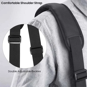 Replacement Shoulder Strap with Clip Hooks for Briefcase Duffel Laptop Case - Picture 1 of 24