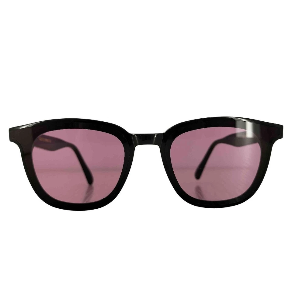 Óculos de sol GENTLE MONSTER LONDI preto acetato quadrado lente rosa masculino 65□18 - Imagem 1 de 4