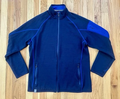Chaqueta Suéter Icebreaker Realfleece Para Hombre L 100% Lana Merino Cremallera Completa Azul Marino Usada en Excelente Condición Foto 1 de 4