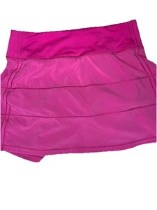 Lululemon Damengröße 2 Sonic Pink Pace Rival mittelhoher Bund hoch 13" Rock - Bild 1 von 4
