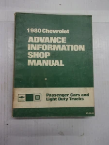 1980 Advanced Information Shop manual coche de pasajeros y camión ligero - Imagen 1 de 7