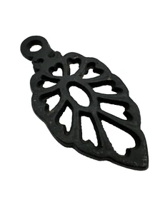 FDY Co Ltd Vintage Black Cast Iron Trivet Alhambra 5.5" Long 3 Prong Footed - Picture 1 of 5