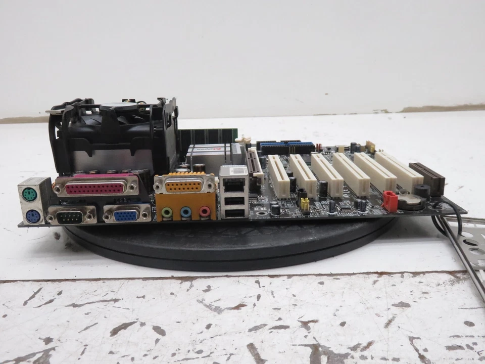 AOpen AX4GE-N Socket 478 Motherboard w/ Intel Pentium 4 2.4GHz 1GB Ram - Image 1 of 4