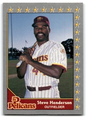 1990 PACIFIC SENIOR LEAGUE STEVE HENDERSON ST. PETERSBURG PELICANS #5 - Image 1 of 2