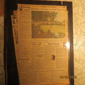 Memphis Golf Newspaper COLONIAL CC MEMPHIS GENE LITTLER $50k POT - Picture 1 of 1