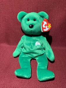 TY BEANIE BABY Erin 5ta Generación P.E. Errores de etiqueta de pellets (1997) con etiqueta - Imagen 1 de 9