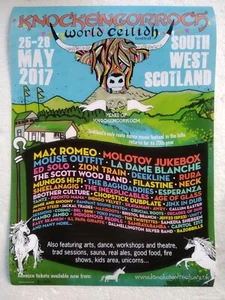 Knockengorroch World Ceilidh 2017 festival A3 gig poster - Picture 1 of 5