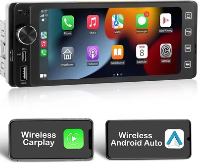 Radio Pantalla Táctil Din Única Inalámbrica Carplay Inalámbrica Android Auto 6.2" 2800-1 Foto 1 de 4