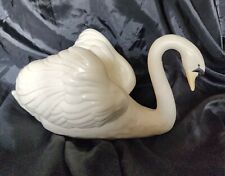 Florence Ceramics RARE LARGE Swan Flower Holder 11.75"x6" OUTSTANDING CONDITION 