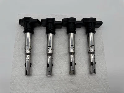 OEM 4PC Ignition Coil For 2008 2009 2010 Audi A3 A4 A5 VW Jetta CC 07K905715F - Image 1 of 4