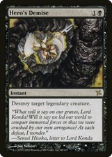 Hero's Demise Betrayers of Kamigawa NM Black Rare MAGIC MTG CARD ABUGames