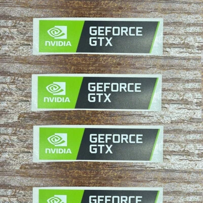 NVIDIA GeForce GTX Desktop 2025 Stickers Decals Label Logo Title PC Laptop QTY 1 - Image 1 of 3