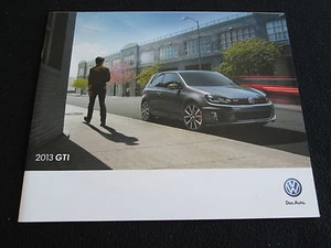 VW Golf GTI 2013 Prospekt Volkswagen GTI SR NAVI Autobahn Verkaufskatalog Prospekt - Bild 1 von 5