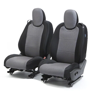 Fundas de asiento a medida Neosupreme con estampado de fibra de carbono Coverking para Toyota Supra Foto 1 de 4