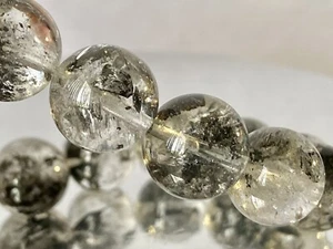 7.7" "Superb Clarity/AAAAA"~ New York Herkimer Diamond Quartz Bracelet A1409 - Picture 1 of 10